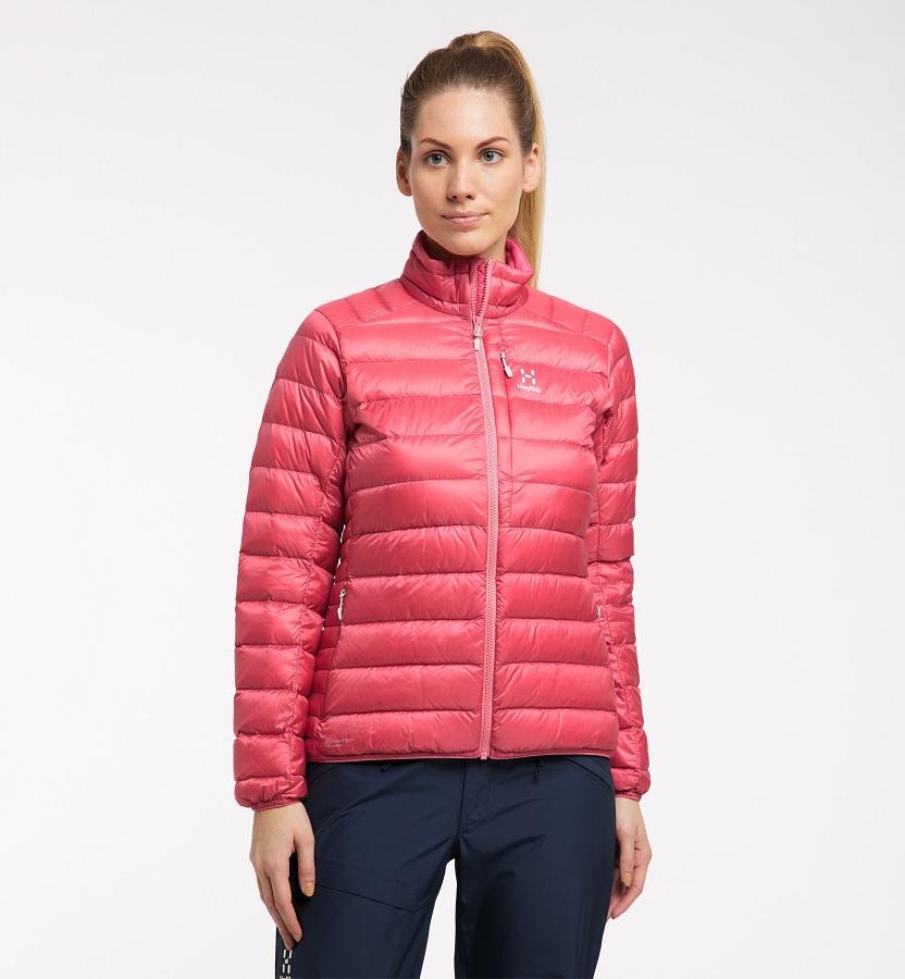 Haglöfs Roc Down Jacket Pink For Womens DXSYH4025 Australia